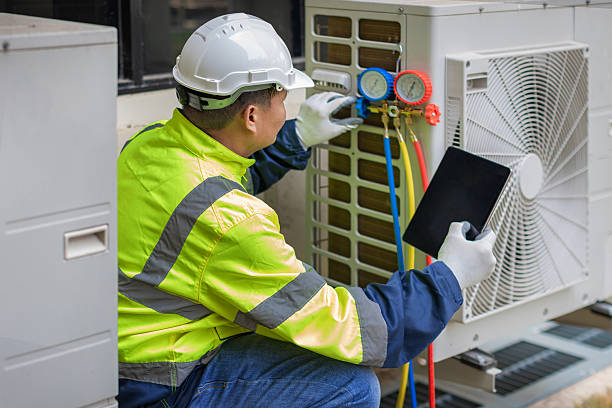 Professional Ductwork Repair technician working in Mystic, CT